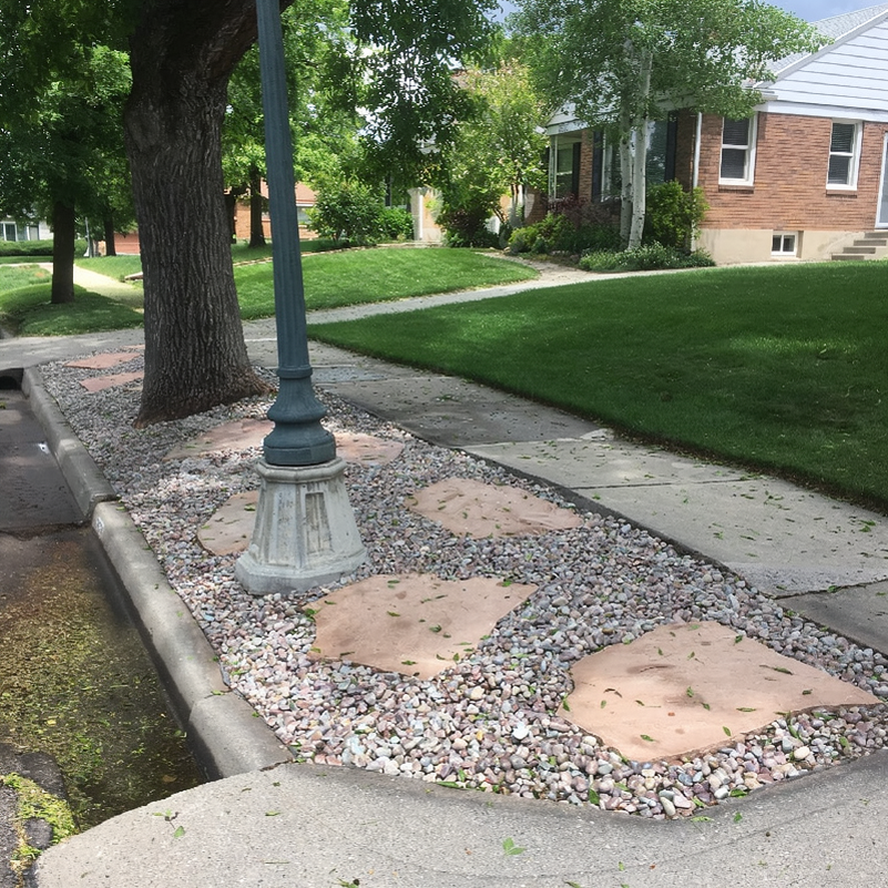 Recent parking strip transformation